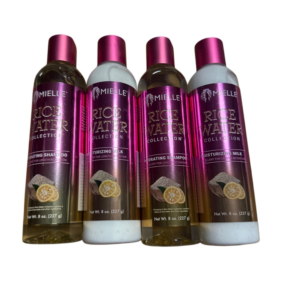 Mielle Rice Water Collection Moisturizing Milk - 2 Shampoos 2 Moisturizing LOT